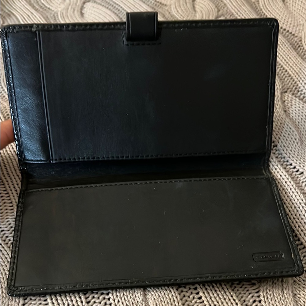 Coach Black Embossed Wallet - Picture 2 of 3